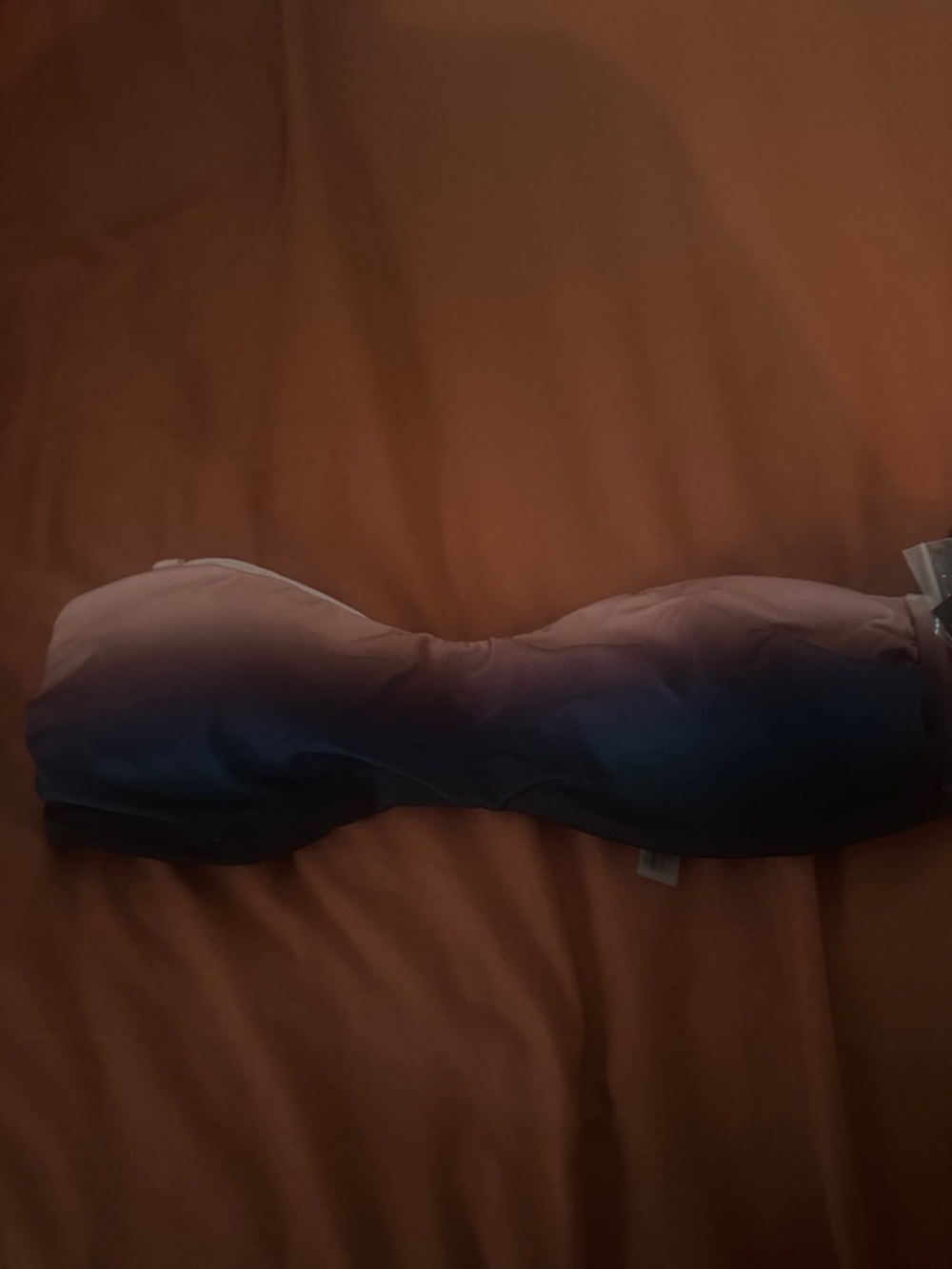 Victoria's Secret Ombre Strapless Bandeau Swim- multi color NWT